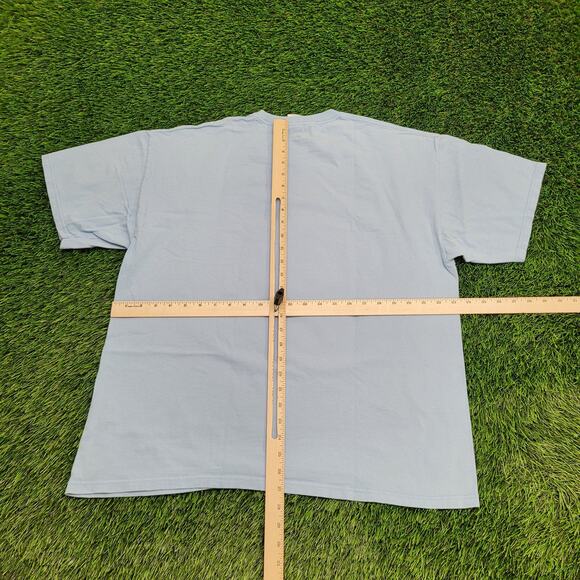 Vintage 90s Big-Lebowski Abide Movie Shirt XL 23x27 Crop - Picture 3 of 13